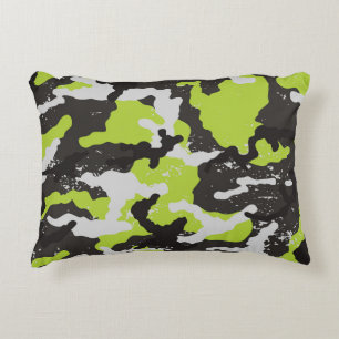 Coussins Décoratifs Grunge Camouflage Arrière - plan Vintage