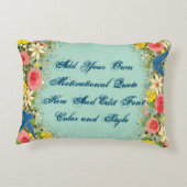 Coussins Décoratifs Guillemet de motivation personnalisé, faites votre (Dos)