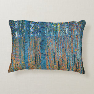 Coussins Décoratifs Gustav Klimt Forêt de Hêtres Art Fin Vintage