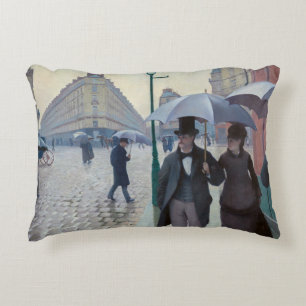Coussins Décoratifs Gustave Caillebotte - Rue de Paris, temps de pluie