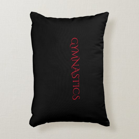 Coussins Décoratifs GYMNASTICS oreiller à lancer noir. (Devant(Vertical))