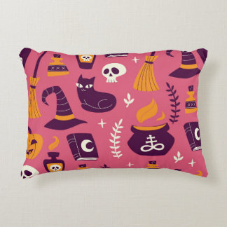 Coussins Décoratifs Halloween dessiné à la main, motif éffrayant sans