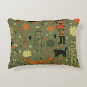 Coussins Décoratifs Halloween Haunt : Mélange Vintage Éffrayant
