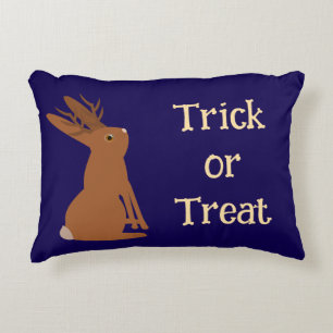 Coussins Décoratifs Halloween Jackalope Trace ou traitement personnali