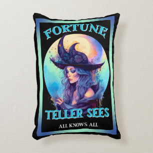 Coussins Décoratifs Halloween rétro Blue Witch
