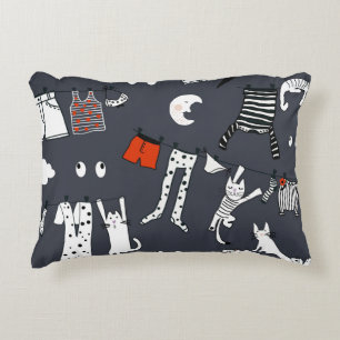 Coussins Décoratifs Hand drawn cute cartoon seamless pattern illustrat