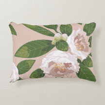 Harmonie du jardin de crème : Camellias et verdure