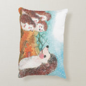 Coussins Décoratifs Hérisson s'entretenant Illustration (Dos(Vertical))