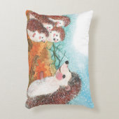 Coussins Décoratifs Hérisson s'entretenant Illustration (Devant(Vertical))