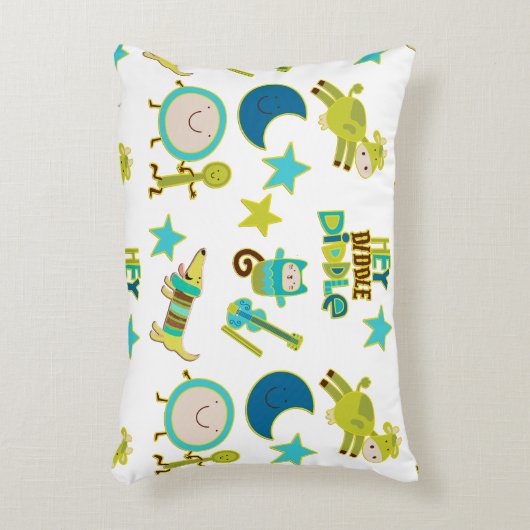 Coussins Décoratifs Hey Diddle Diddle Nursery Rhyme (Devant(Vertical))