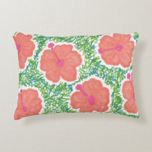 Coussins Décoratifs Hibiscus Pop Art Motif