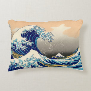 Coussins Décoratifs Hiroshige La Grande Vague De Kanagawa