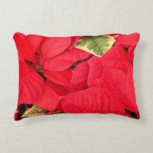 Coussins Décoratifs Holly Point Poinsettias vacances Floral