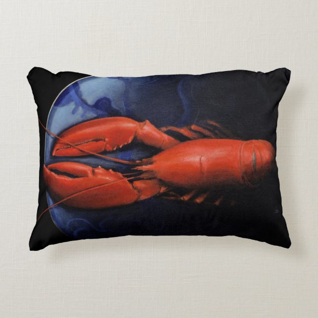 Coussins Décoratifs Homard de plat de Tiffany (Devant)