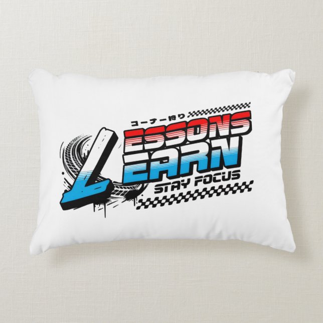 COUSSINS DÉCORATIFS HOME DECOR FOCUS LESSONS LEARN ACCENT PILLOW (Devant)