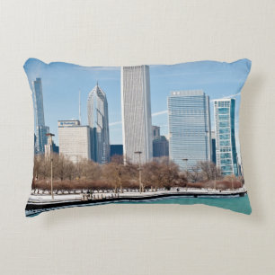 Coussins Décoratifs Horizon de Chicago à travers le lac Michigan