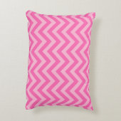 Coussins Décoratifs Hot Pink #2 Cotton Candy LG Chevron Nom Monogram (Dos(Vertical))
