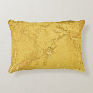 Coussins Décoratifs Huile d'or : Texture Abstraite brillante