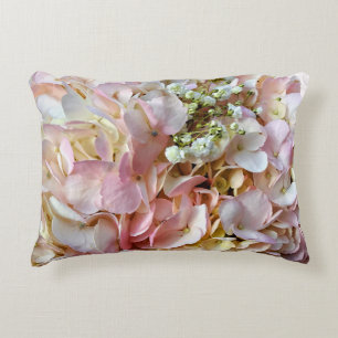 Coussins Décoratifs Hydrangée Rose Pale Avec Bébé Respiration