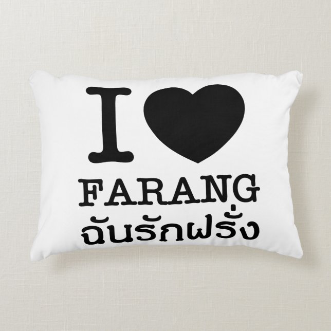 Coussins Décoratifs I Black Heart (Amour) Farang (Devant)