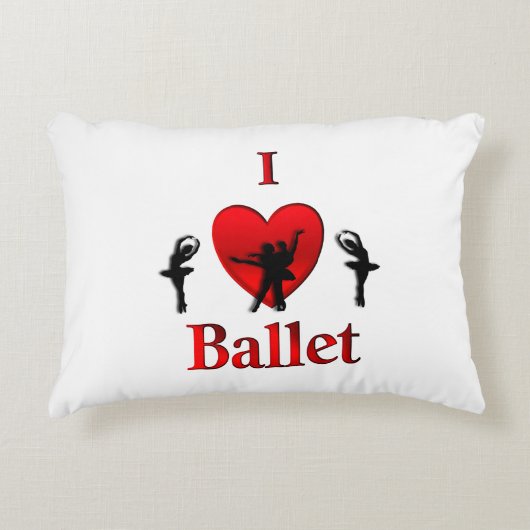Coussins Décoratifs I Heart Ballet (Devant)