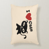 Coussins Décoratifs I love cats (Devant(Vertical))