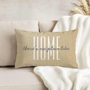 Coussins Décoratifs "Il n'y a pas de place comme chez soi" Faux lin be