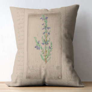 Coussins Décoratifs Illustration botanique française Bell Heather