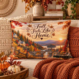 Coussins Décoratifs Illustration d'automne rustique qui ressemble à la