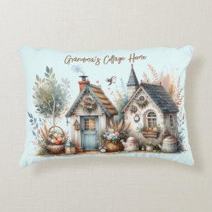 Coussins Décoratifs Illustration de Cottages Haven Floral Homes