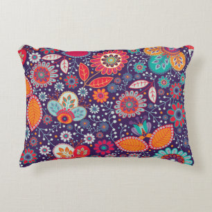 Coussins Décoratifs Illustration de l'art coloré Nature Motif floral