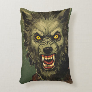 Coussins Décoratifs Illustration d'horreur de loup-garou féroce