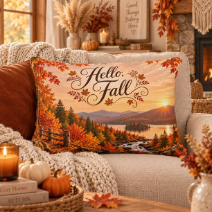 Coussins Décoratifs Illustration rustique de la saison d'automne