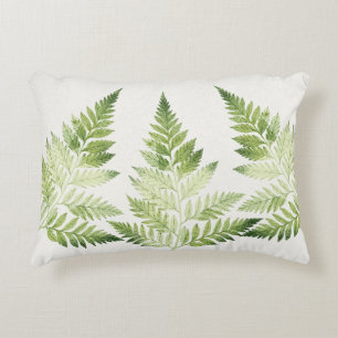 Coussins Décoratifs Illustration végétale minimaliste de la fougère ve