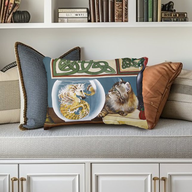 Coussins Décoratifs Imaginaire Cheval de Mer de Chat (Créateur téléchargé)