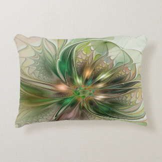 Coussins Décoratifs Imaginaire coloré Moderne Fleur Fractale Abstraite