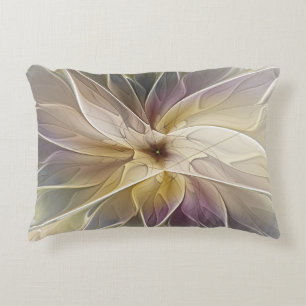 Coussins Décoratifs Imaginaire Floral Gold Eggplant Art Fractal Abstra