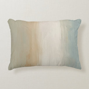 Coussins Décoratifs Impression abstraite rustique bleu beige olive gri