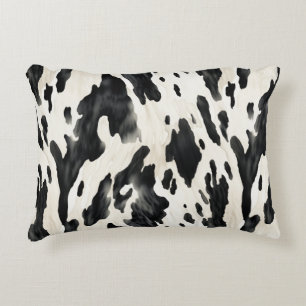 Coussins Décoratifs Impression vache noir blanc ferme animale
