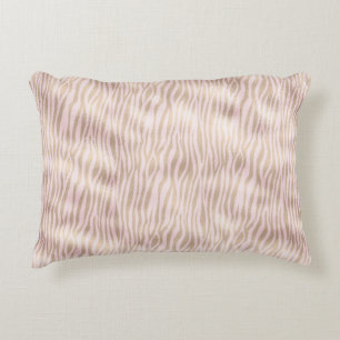 Coussins Décoratifs Impression Zebra Or Blush