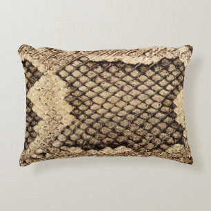 Coussins Décoratifs Imprimé animalier peau de serpent exotique moderne