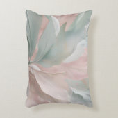 Coussins Décoratifs Imprimer Botanique Côtière Verte et Rose (Devant(Vertical))