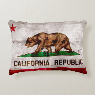 Coussins Décoratifs Indicateur d'état Patiné de la Californie Vintage