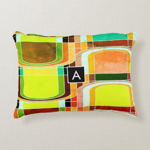 Coussins Décoratifs Inspiré de rétro funky coloré