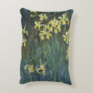 Coussins Décoratifs Iris jaunes par Claude Monet, Beaux-arts vintage
