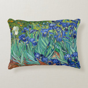 Coussins Décoratifs Irises Vincent van Gogh Fleurs Peinture Throw
