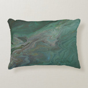 Coussins Décoratifs Jade 2 Vert Profond Abstrait