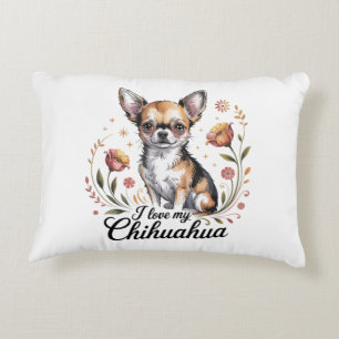 Coussins Décoratifs J'adore mon chihuahua