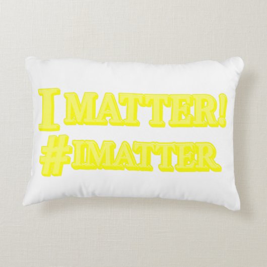 Coussins Décoratifs  "J'AI DE L'IMPORTANCE !" Conception d'expression  (Dos)