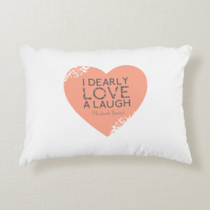 Coussins Décoratifs J'aime chèrement un rire - citation de Jane Auste